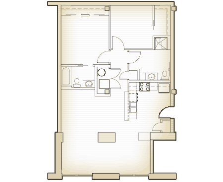 Warehouse 7 Loft Apartments Room 609